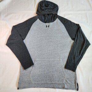 Under Armour Men's Activewear Cold gear pullover Hoodie Grey/Black size Large
